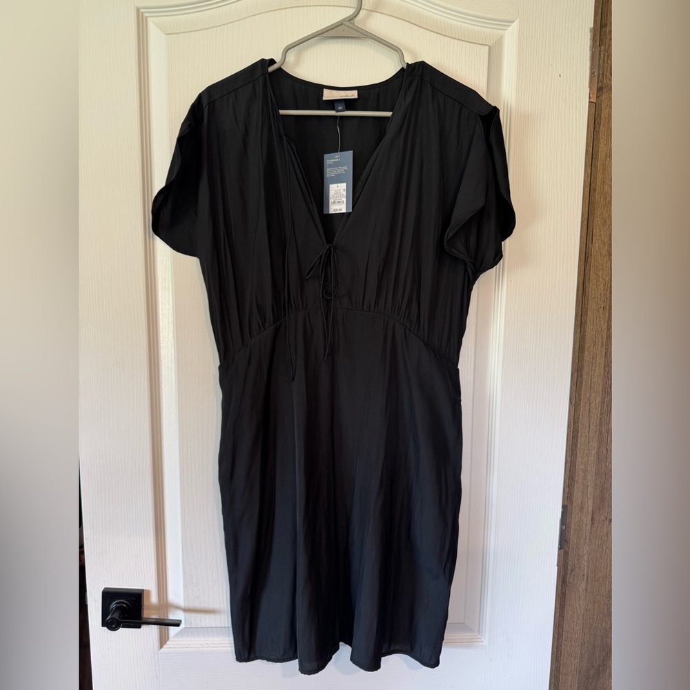 Black V-Neck Dress